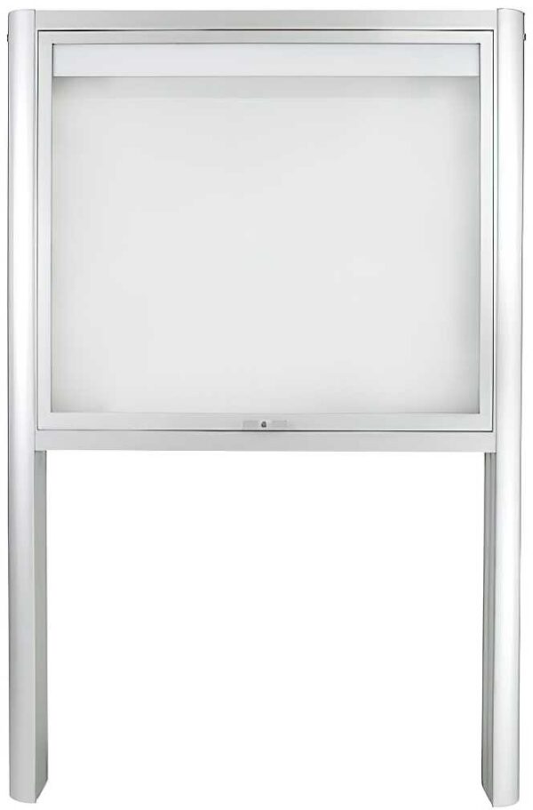 Schaukasten 1593 8xA4 DIN A1 Silber eloxiert mit Standbeinen – Bild 2