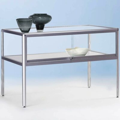 Thekenvitrine mit Schiebetüren BXTXH 100-120x60x110cm