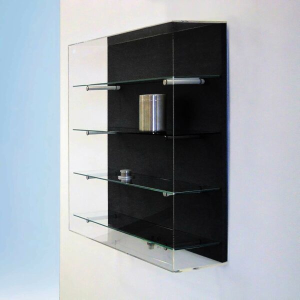 Wandvitrine mit Acrylglashaube BXTXH 80x20x80cm