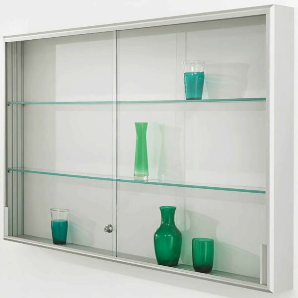 Wandvitrine mit Schiebetüren BXTXH 200x14x100cm