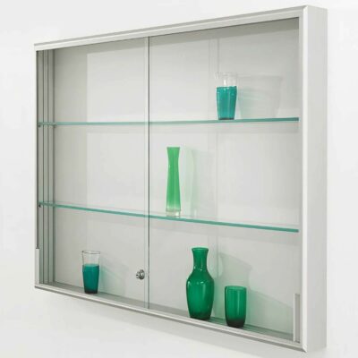Wandvitrine mit Schiebetüren, Breite 80cm