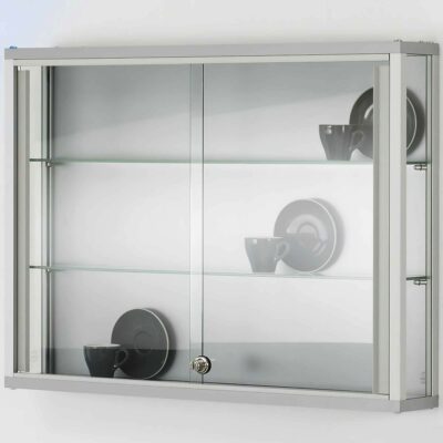 Wandvitrine mit Schiebetüren BXTXH 80x12x59cm