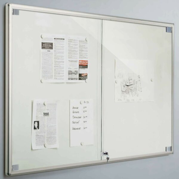 Schaukasten mit Flügeltüren BXTXH 91x5x97cm