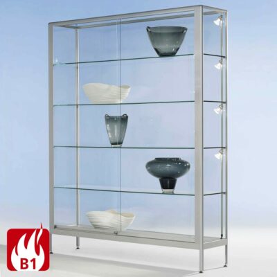 Brandschutzvitrine mit Schiebetüren BxTxH 200×40-50x195cm