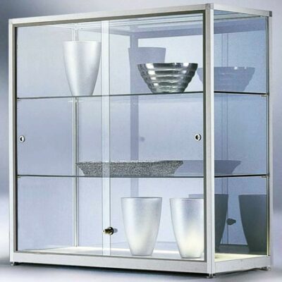 Thekenvitrine mit Schiebetüren BXTXH 100-120x40x90cm