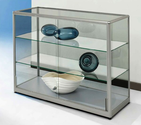 Thekenvitrine mit Schiebetüren BXTXH 150x40x90cm – Bild 2