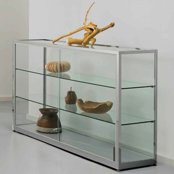 Thekenvitrine mit Schiebetüren BXTXH 150x40x90cm