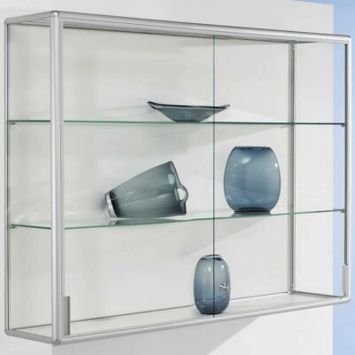 Wandvitrine mit Schiebetüren BXTXH 102-152x30x102cm