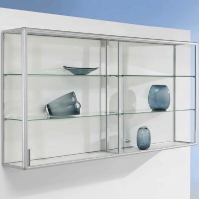 Wandvitrine mit Schiebetüren BXTXH 202x30x102cm