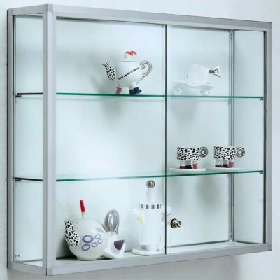 Wandvitrine mit Schiebetüren BXTXH 60-100x20x80cm