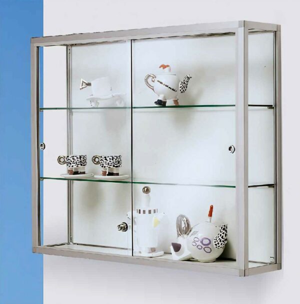 Wandvitrine mit Schiebetüren BXTXH 60-100x20x80cm – Bild 2
