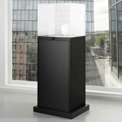 Haubenvitrine mit Glashaube BXTXH 50x50x150cm