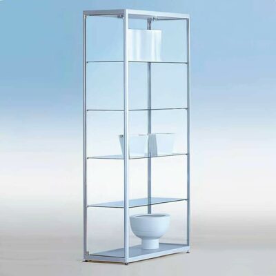 Standvitrine mit Flügeltüren, BXTXH 60-100x40x182cm