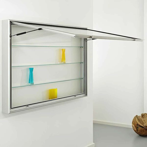 Wandvitrine mit Horizontaler Flügeltür BXTXH 150x14x100cm – Bild 3