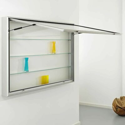 Wandvitrine mit Horizontaler Flügeltür BXTXH 200x14x100cm