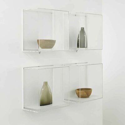 Wandvitrine mit Glashaube BXTXH 42x25x42cm