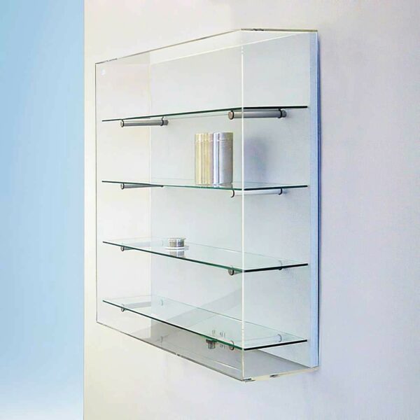 Wandvitrine mit Acrylglashaube BXTXH 80x20x80cm – Bild 3