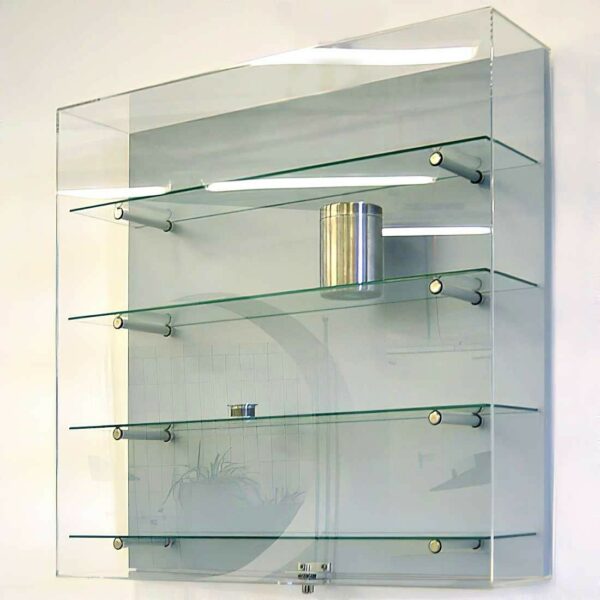 Wandvitrine mit Acrylglashaube BXTXH 80x20x80cm – Bild 4