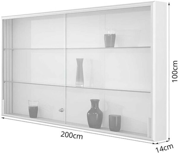 Brandschutz-Schaukasten mit Schiebetüren BXTXH 91x5x97cm – Bild 5