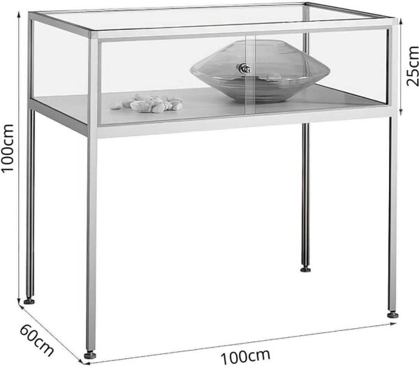 Thekenvitrine mit Schiebetüren BXTXH 100x60x100cm – Bild 8