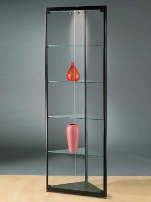 Eckvitrine MPC 500 schwarz