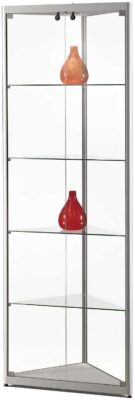 Eckvitrine MPC 500 silber
