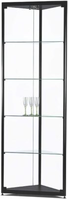 Eckvitrine MPC 500 schwarz