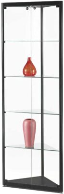 Eckvitrine 500 schwarz
