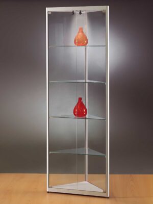 Eckvitrine MPC 500 silber