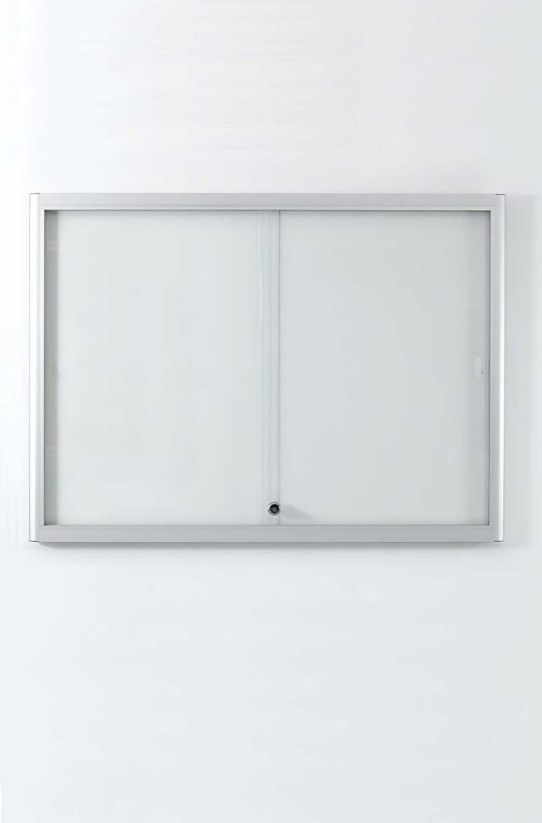 Schaukasten 332 8 x A4 silber eloxiert Sichtmass BxH: 842 x 594 mm Aluminium viertelrund – Bild 2