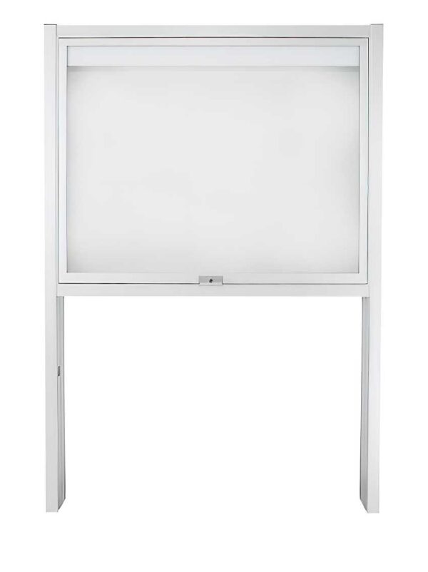 Schaukasten 1553 4xA4 DIN A2 silber eloxiert mit Standbeinen