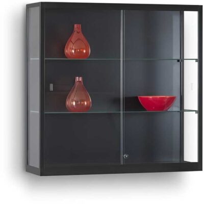 Wandvitrine Ganzglas 1000 W schwarz