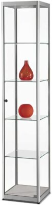 Vitrine 400 silber BxTxH 40x40x200cm