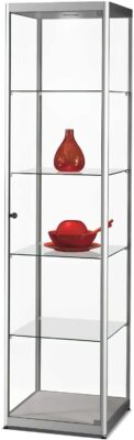 Vitrine 500 silber BxTxH 50x50x200cm