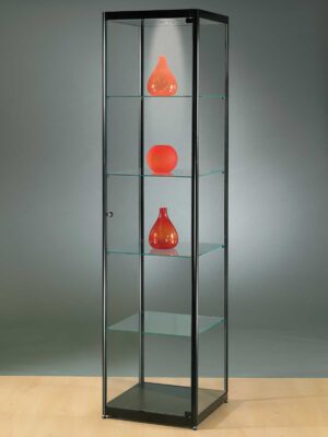 Vitrine 500 schwarz BxTxH 50x50x200cm