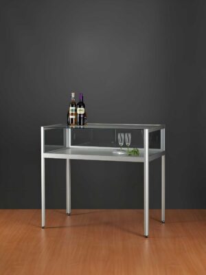 Thekenvitrine 1200 silber