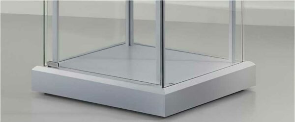 Rahmenlose Glasvitrine mit Flügeltür BXTXH 43x43x176cm – Bild 11