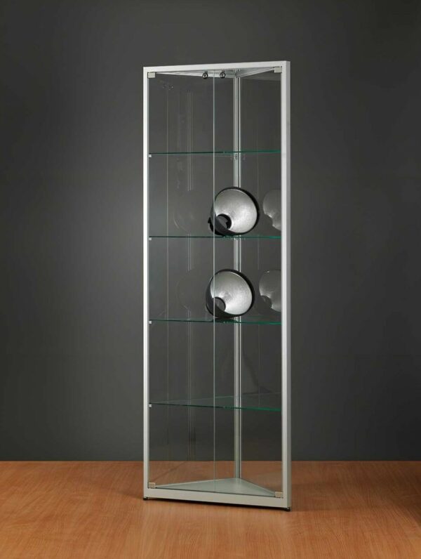 Eckvitrine Ganzglas 500 silber – Bild 2
