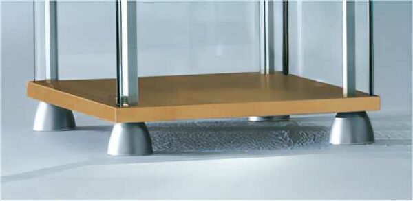 Rahmenlose Glasvitrine mit Flügeltür BXTXH 43x43x176cm – Bild 10
