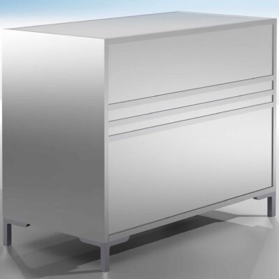Thekenmodul, Korpusschrank mit Schiebetüren BXTXH 120x60x90cm