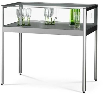 Thekenvitrine 1200 silber